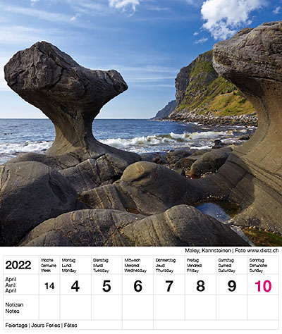 Kalender concept - MY NORWAY - en ukentlig kalender om Norge