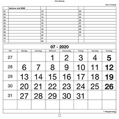 Kalender concept NORGES KYSTER - Brosjyrekalender