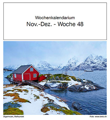 Kalender concept - NORGE - Postkalender med 52 bilder